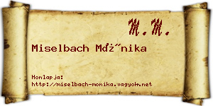 Miselbach Mónika névjegykártya