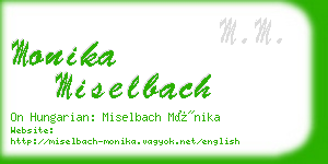 monika miselbach business card